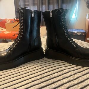 Chunky Black Platform Boots